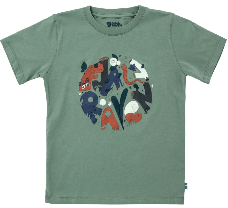 Kids Forest Findings T-shirt, kolor: 614 - Patina Green