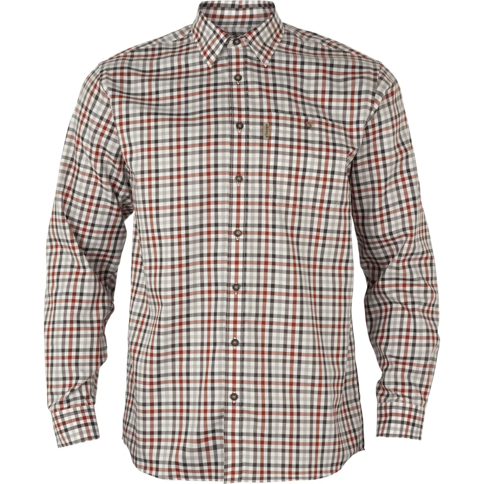 Milford Shirt, kolor: Bloodstone Red/White