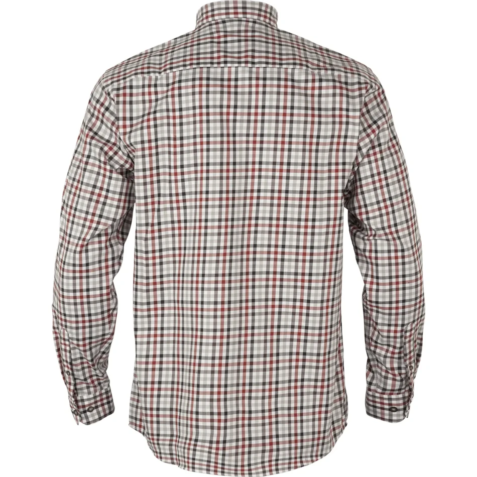 Milford Shirt, kolor: Bloodstone Red/White