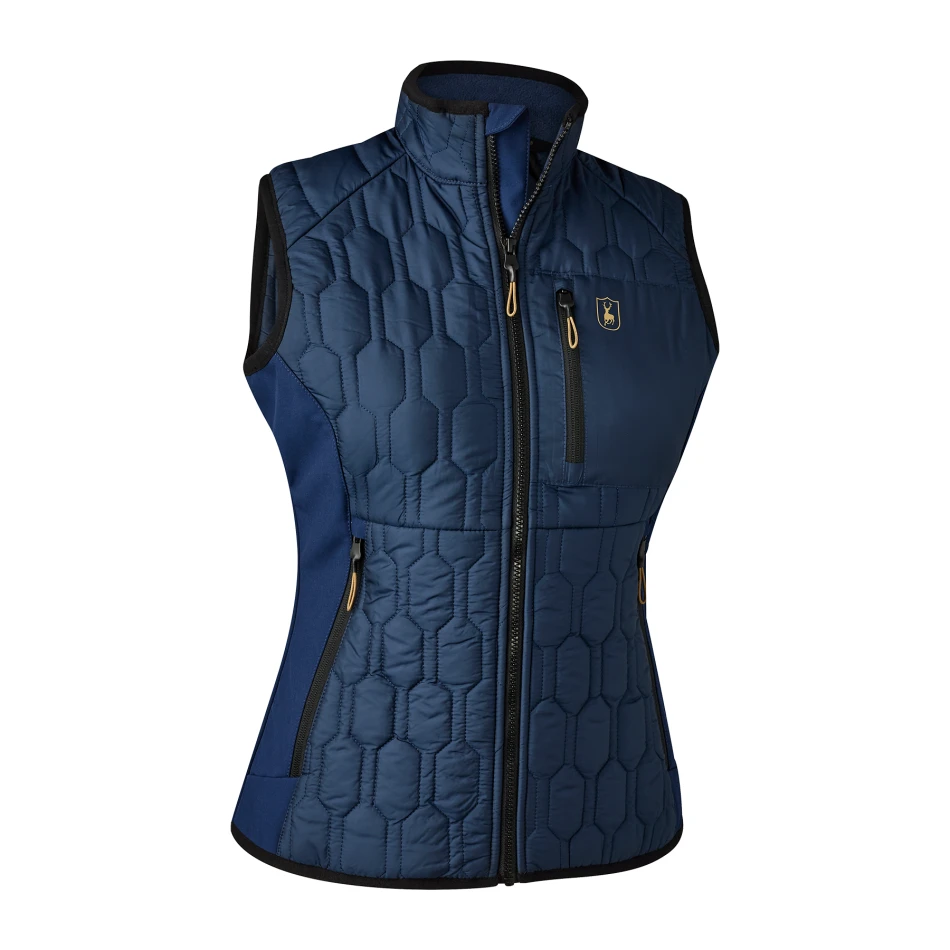 Lady Mossdale Quilted Waistcoat, kolor: 785 - Dress Blues