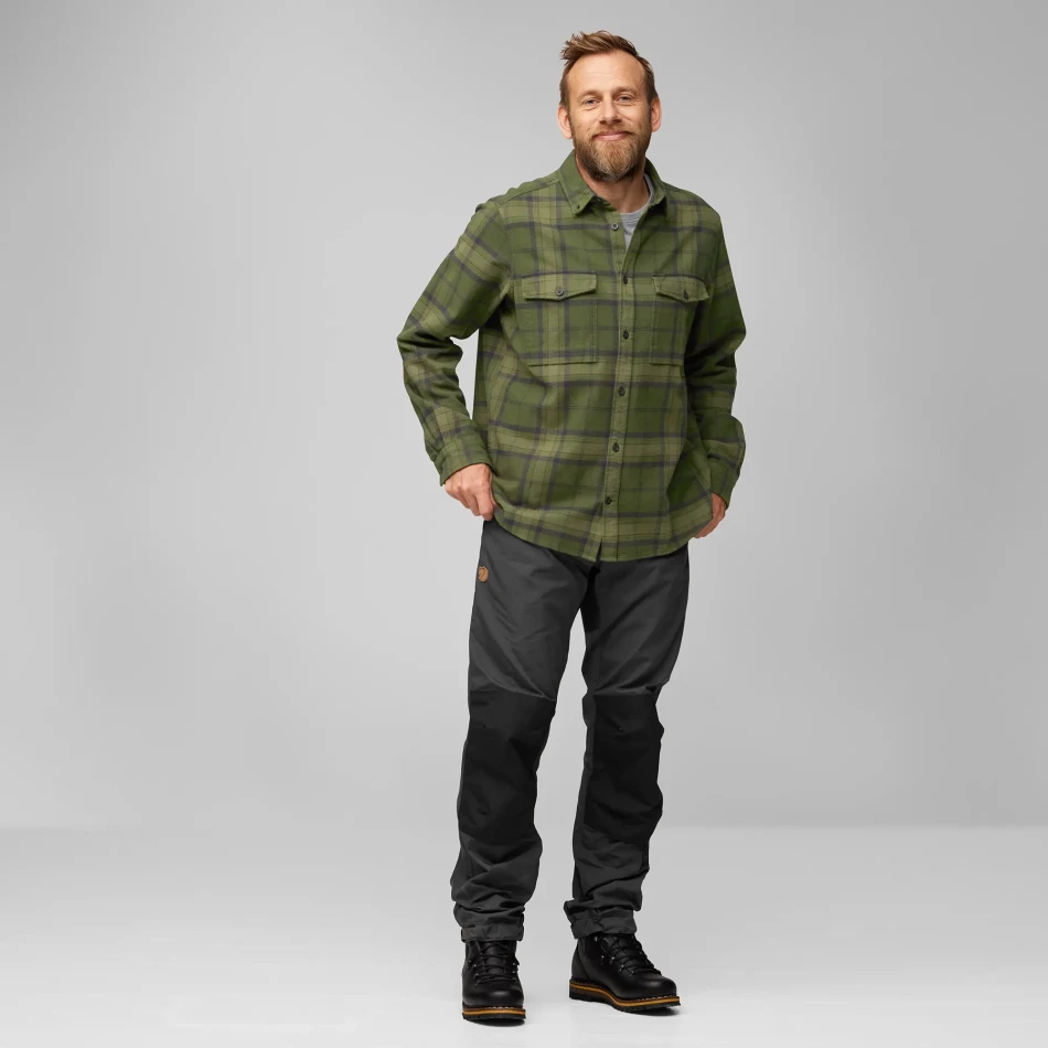 Ovik Twill Shirt, kolor: 662-620-Deep Forest-Green