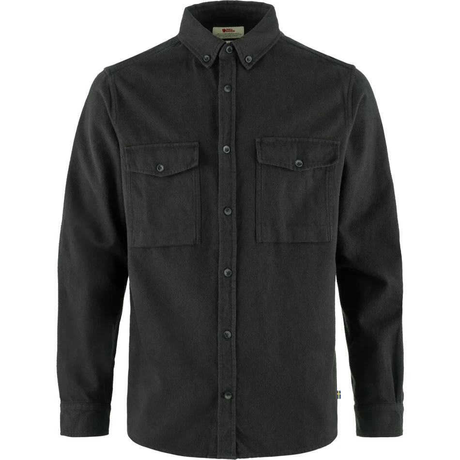 Ovik Twill Shirt, kolor: 030-030-Dark Grey-Dark Grey