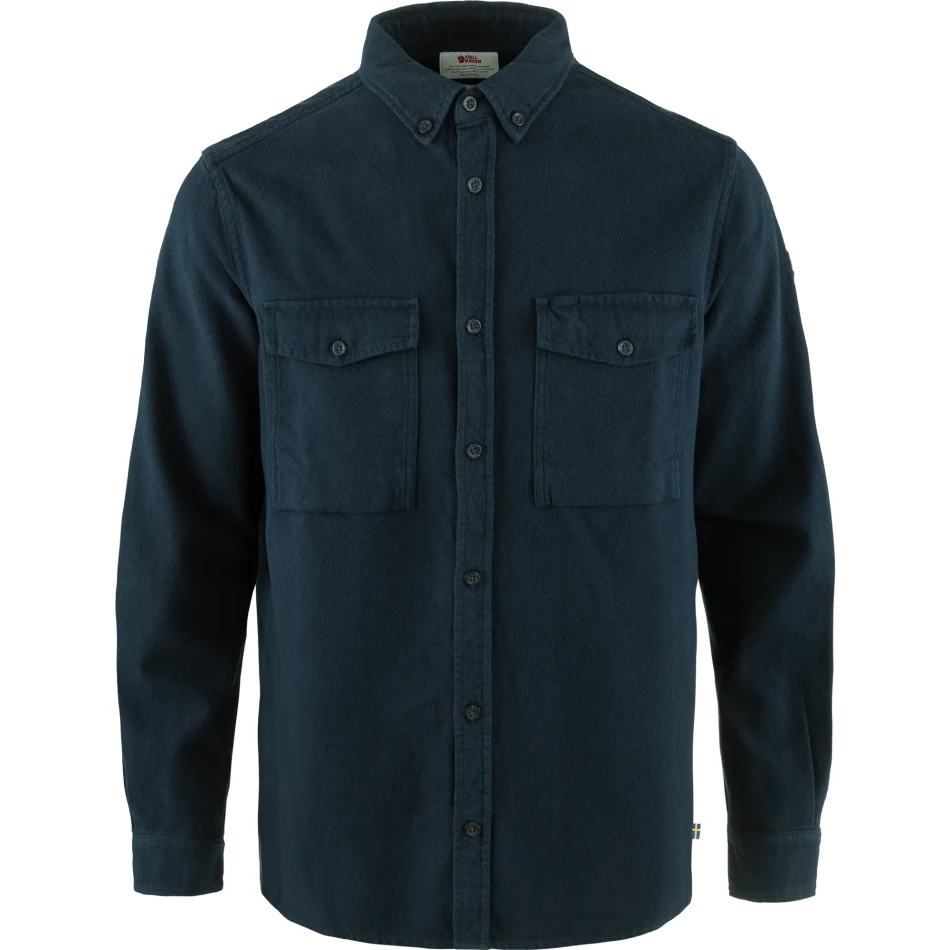 Ovik Twill Shirt, kolor: 555-555-Dark Navy-Dark Navy