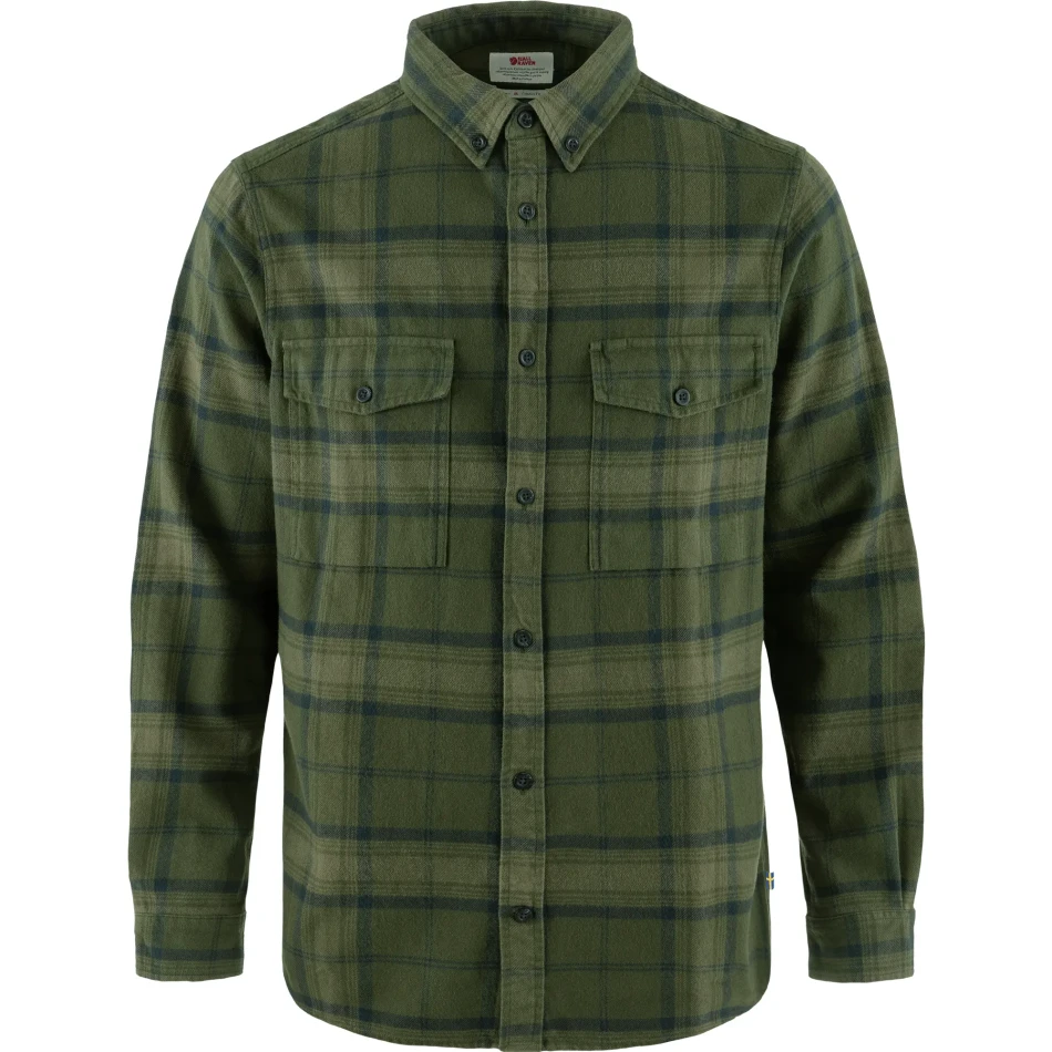 Ovik Twill Shirt, kolor: 662-620-Deep Forest-Green