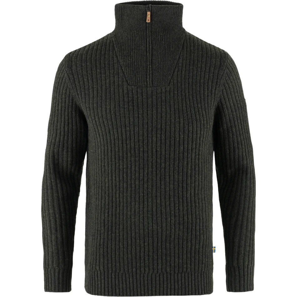 Ovik Half Zip Knit, kolor: 633-Dark Olive