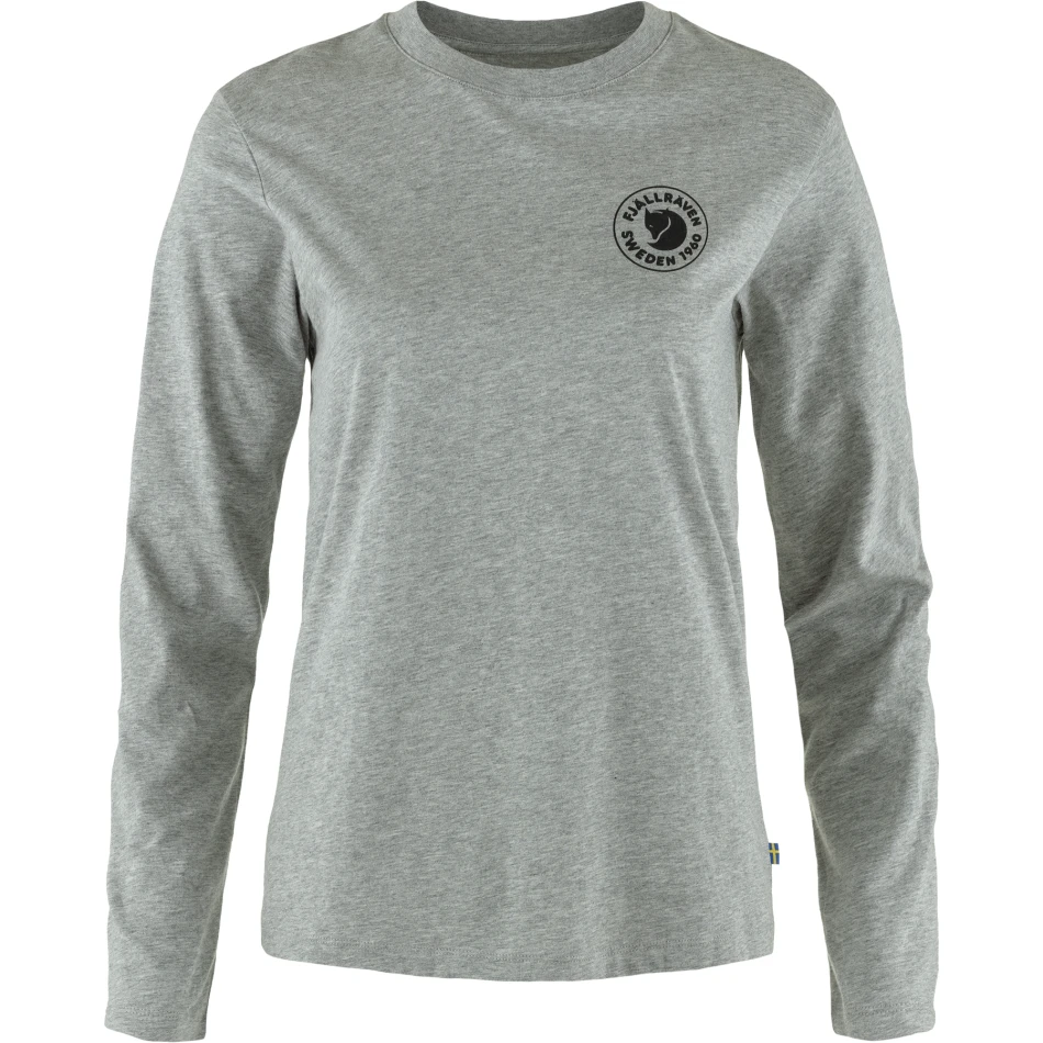 Fjallraven 1960 Logo T-shirt LS W, kolor: 020-999 - Grey-Melange