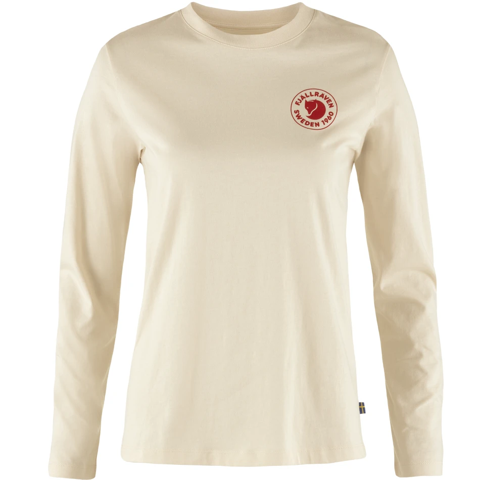 Fjallraven 1960 Logo T-shirt LS W, kolor: 113 - Chalk White