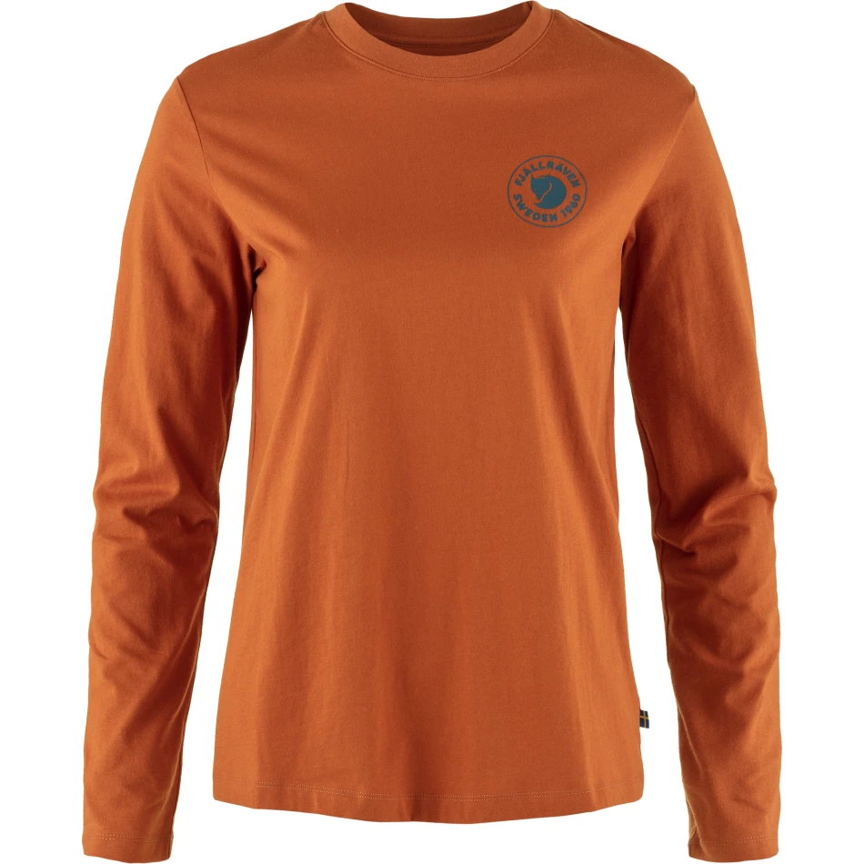 Fjallraven 1960 Logo T-shirt LS W, kolor: 243 - Terracotta Brown