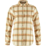Ovik Heavy Flannel Shirt W, kolor: 113-196 - Chalk White / Dune Beige