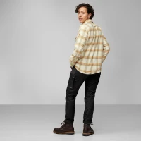 Ovik Heavy Flannel Shirt W, kolor: 113-196 - Chalk White / Dune Beige
