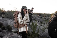 Singi Flannel Overshirt W, kolor: 113-196 - Chalk White /  Dune Beige