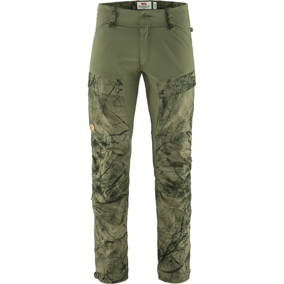 Keb Trousers, kolor: 626-625 - Green Camo-Laurel Green