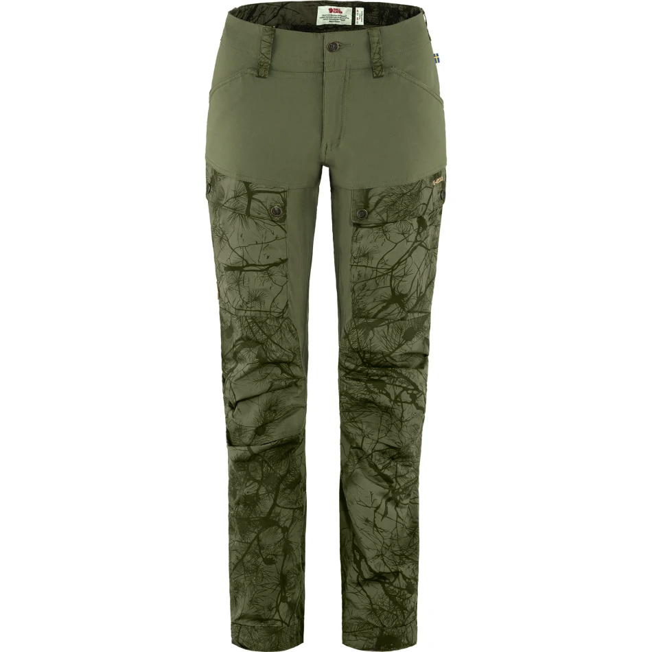 Keb Trousers W, kolor: 626-625 - Green Camo - Laurel Green, 1