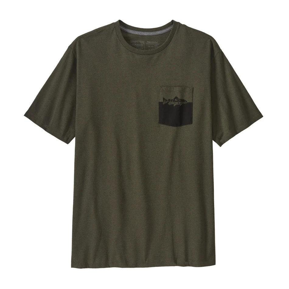Men's Wild Waterline Pocket Responsibili-Tee, kolor: Basin Green