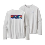 M's Long-Sleeved Capilene Cool Daily Graphic Shirt - Waters, kolor: White