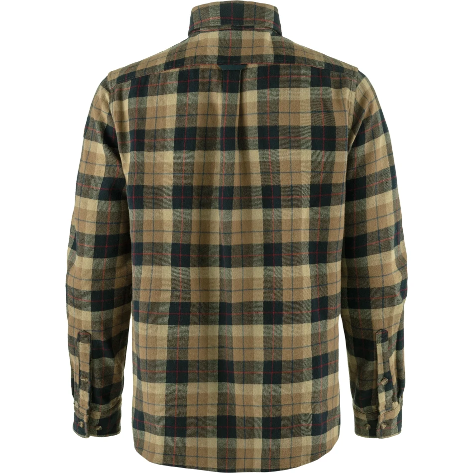 Varmland Heavy Flannel Shirt, kolor: 227-555 - Dark Sand-Dark Navy