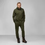 Keb Fleece Trousers, kolor:  662 - Deep Forest