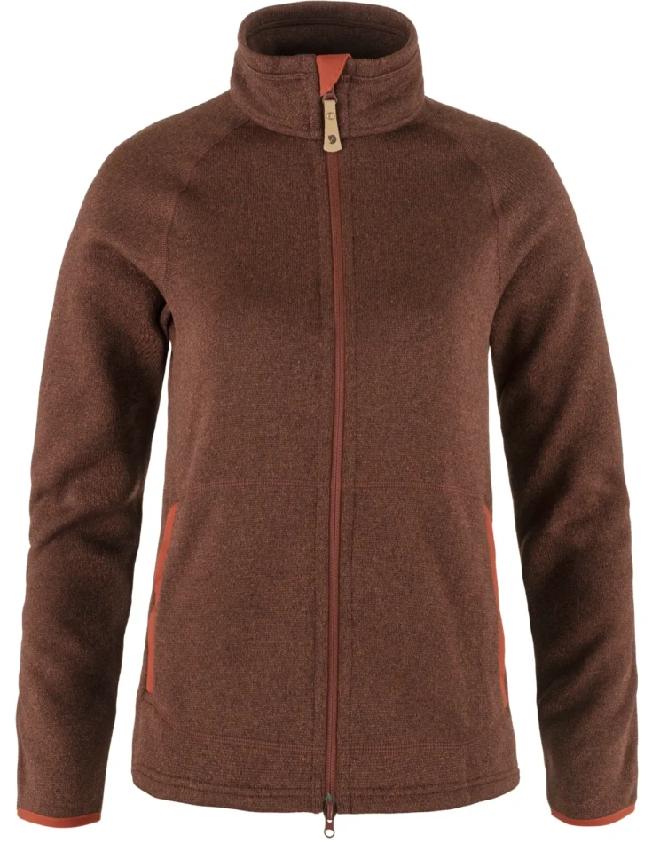 Ovik Fleece Zip Sweater W, kolor: 215 - Autumn Leaf