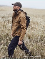 Sarek Shell Jacket w hood, kolor: 347 - Butternut