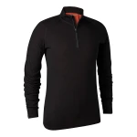 Quinn Merino 1/2 Zip Undershirt, kolor: 992 - Black Oak