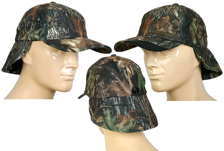 czapka łowiecka Graff model 143-B-L, kolor: camo