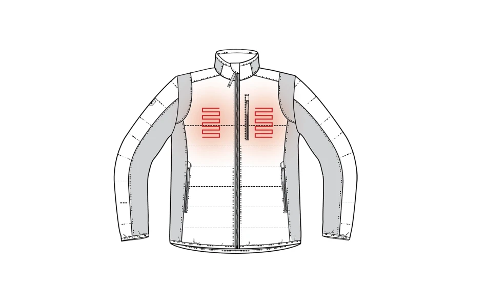 Heat Padded Jacket - panele - przód