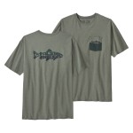 Men's Wild Waterline Pocket Responsibili-Tee, kolor: Sleet Green