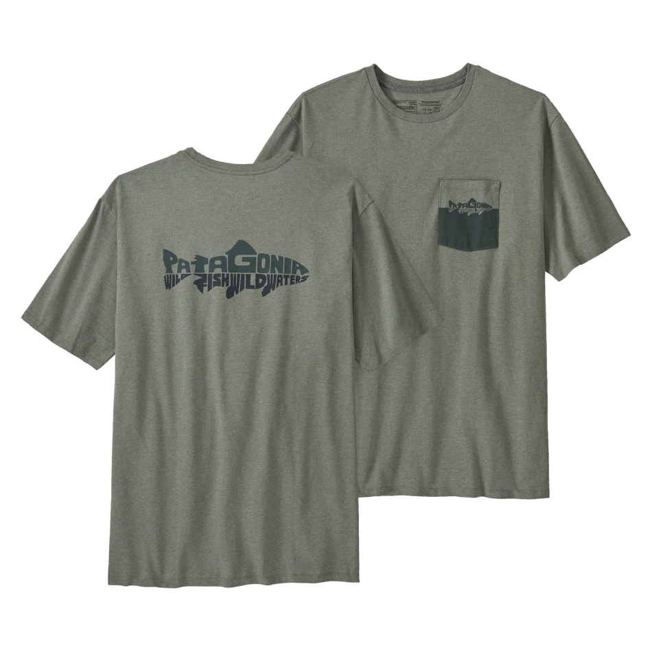 Men's Wild Waterline Pocket Responsibili-Tee, kolor: Sleet Green