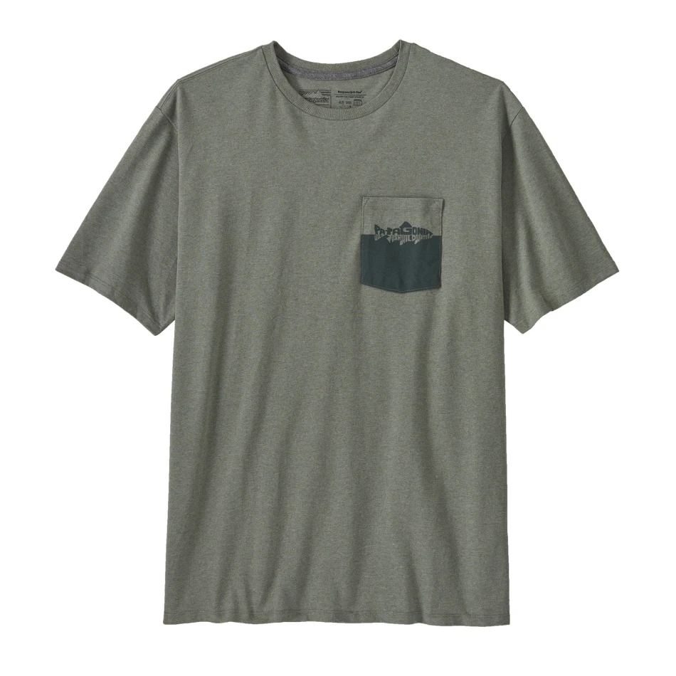 Men's Wild Waterline Pocket Responsibili-Tee, kolor: Sleet Green