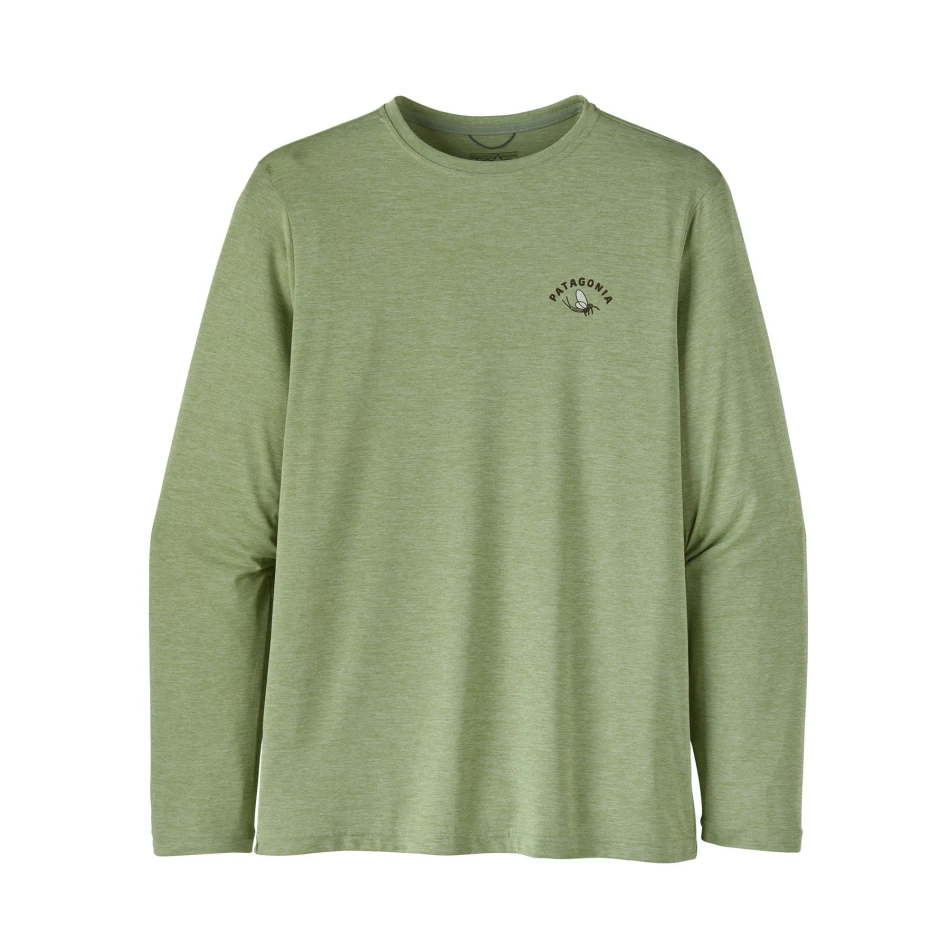 M's L/S Cap Cool Daily Fish Graphic, kolor: Salvia Green