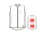 Heat Inner Waistcoat w. powerbank - panele grzewcze