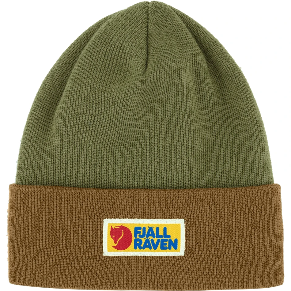 Vardag Classic Beanie, kolor: 232-625 - Buckwheat Brown-Laurel Green