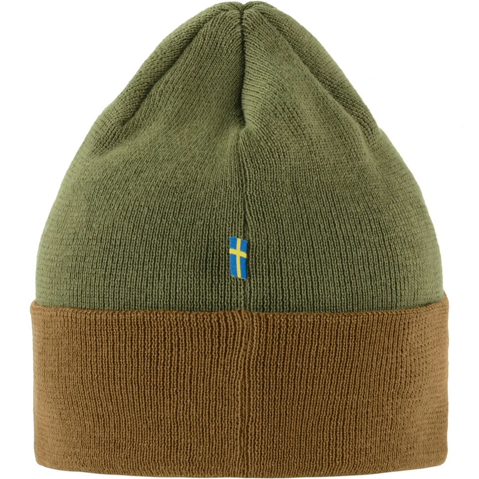 Vardag Classic Beanie, kolor: 232-625 - Buckwheat Brown-Laurel Green
