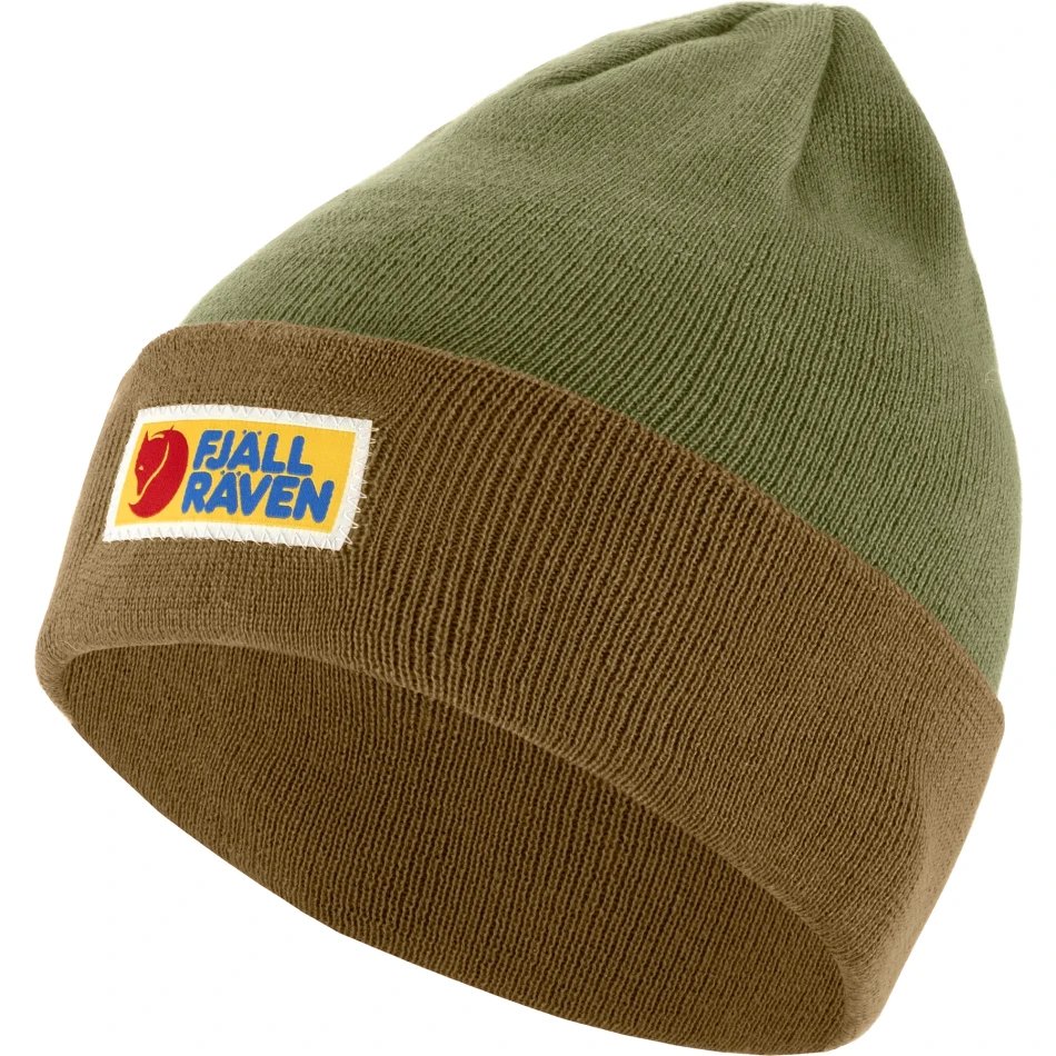 Vardag Classic Beanie, kolor: 232-625 - Buckwheat Brown-Laurel Green