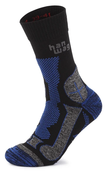 Trek Merino Sock, kolor: 12 - Black - Royal Blue