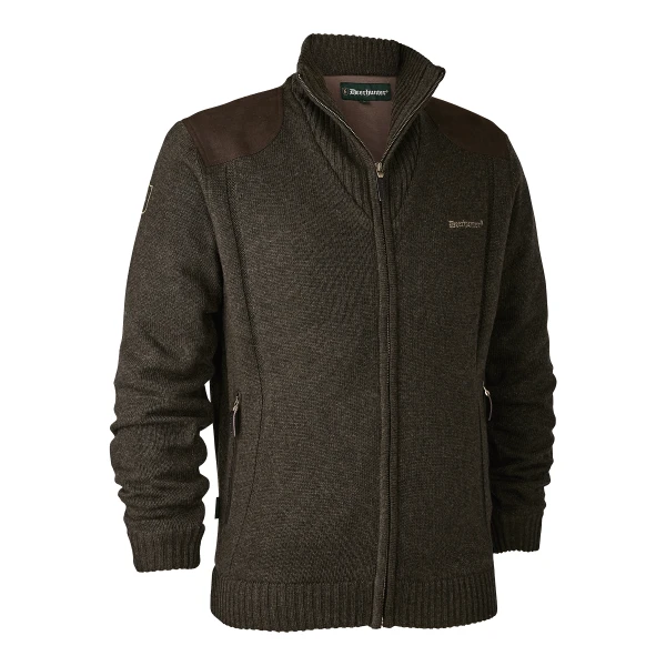 Carlisle Knit Cardigan w. Stormliner, kolor: 383 - Dark Elm - 1