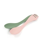 Light My Fire Spork Medium Bio 2-pack, kolor: Sandy Green/Dusty Pink