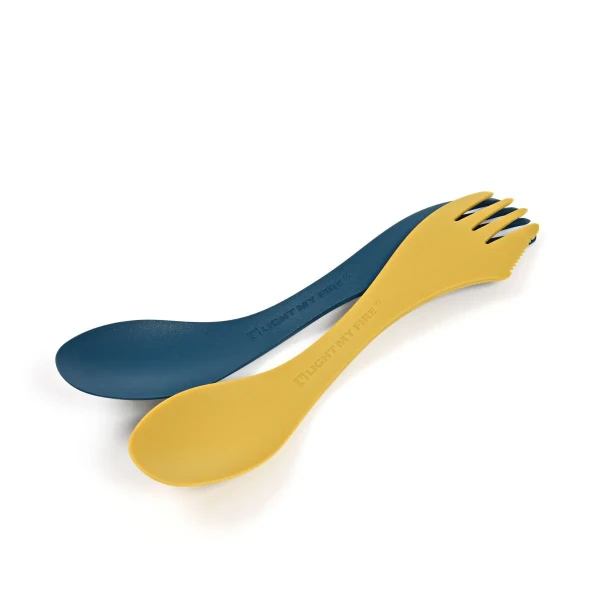 Light My Fire Spork Medium Bio 2-pack, kolor: Musty Yellow/Hazy Blue