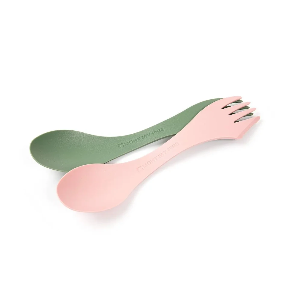 Light My Fire Spork Original Bio 2-Pack, kolor: Sandy Green/Dusty Pink