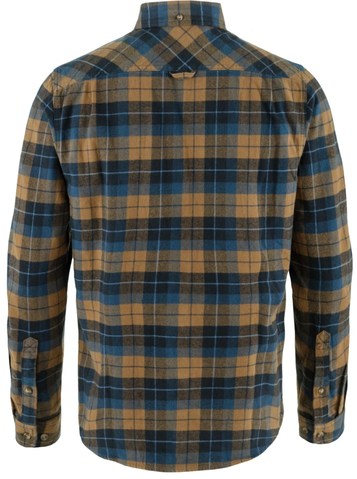 Singi Heavy Flannel Shirt, kolor: 555-232 - Dark Navy-Buckwheat Brown