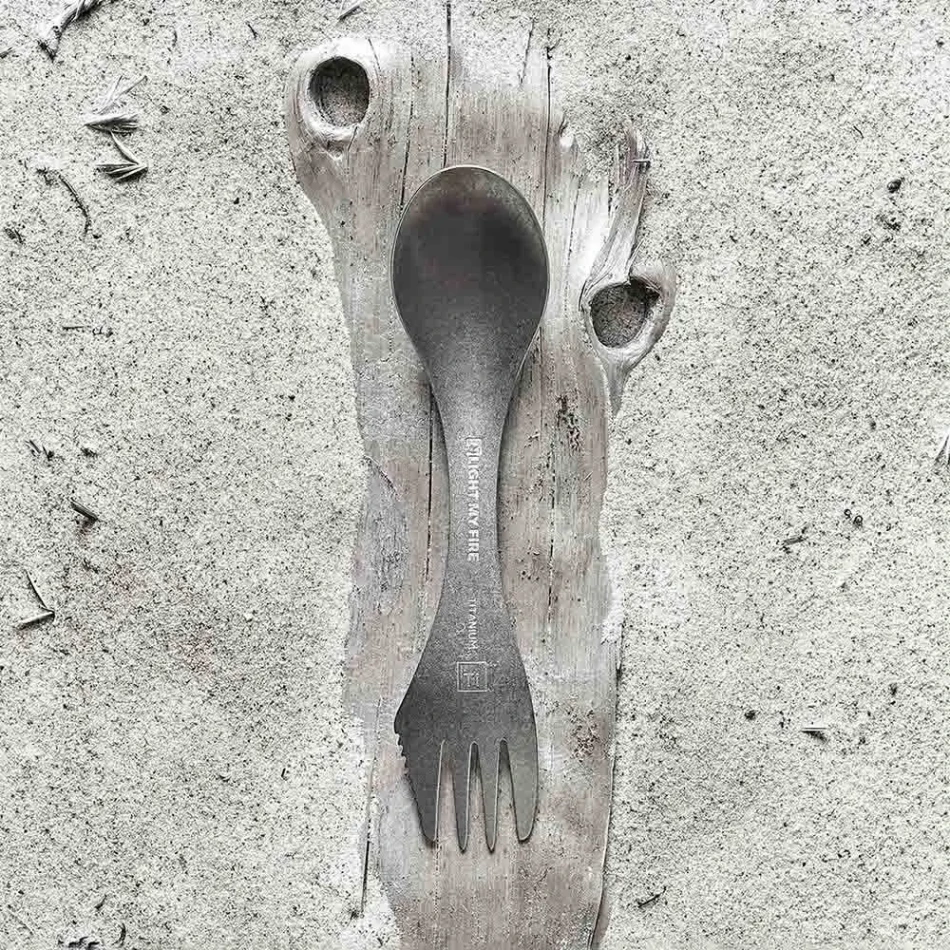 Light My Fire Spork & Straw Kit Titanium