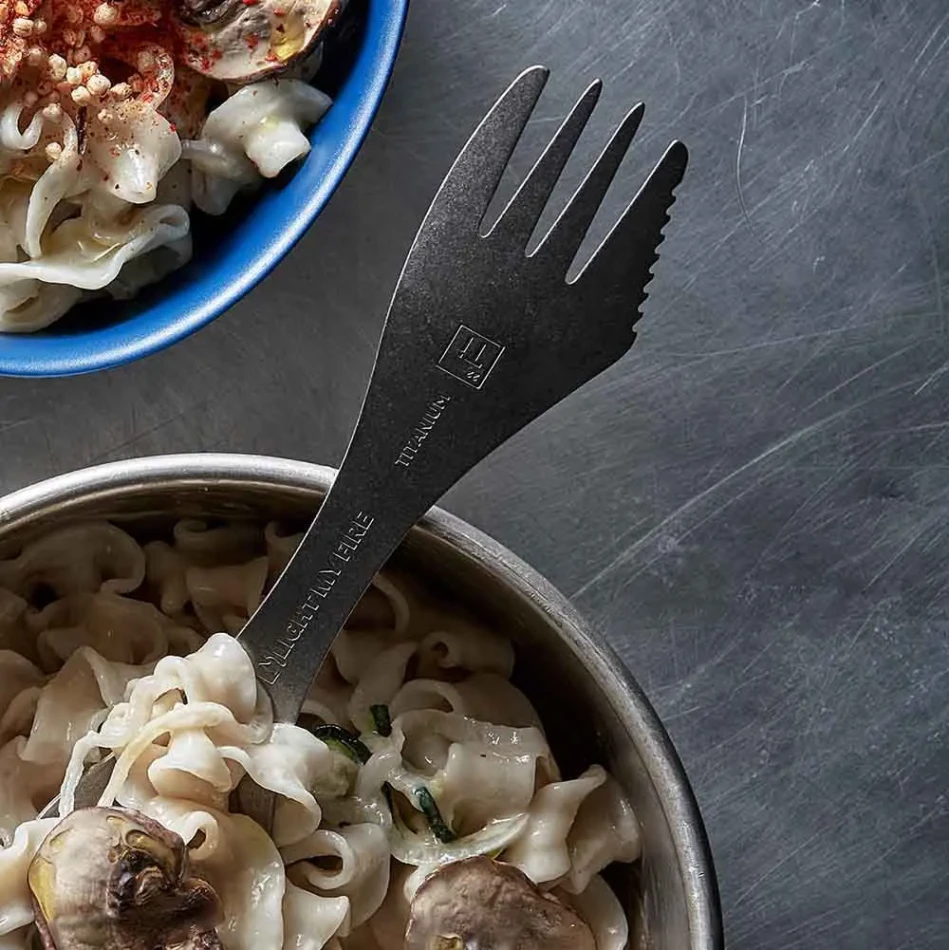 Light My Fire Spork & Straw Kit Titanium