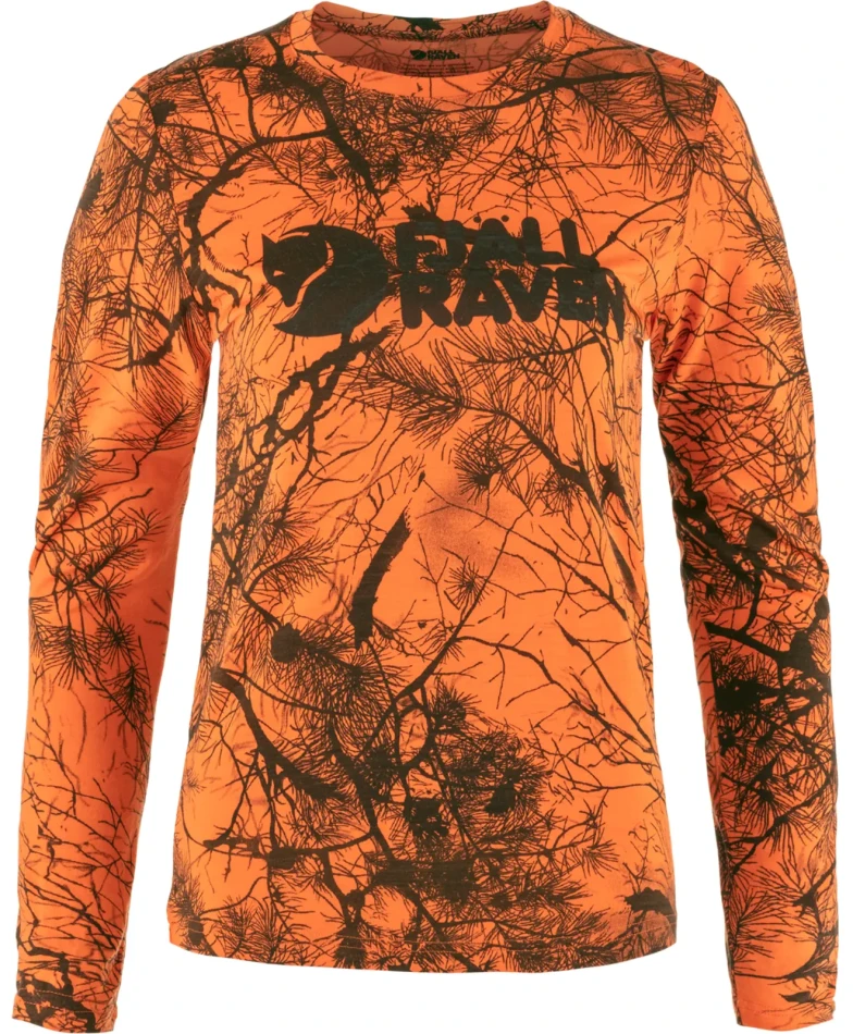 Fjallraven Varmland Wool LS W, kolor: 261 - Orange Multi Camo