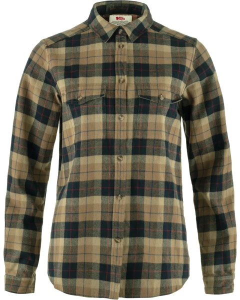 Fjallraven Varmland Heavy Flannel Shirt W, kolor: 227-555 - Dark Sand-Dark Navy