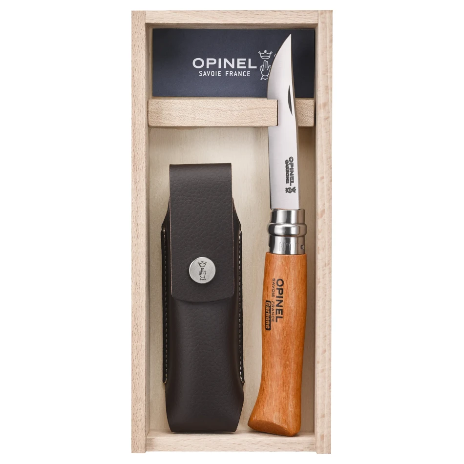 Składany nóż Opinel No. 08 Carbon + Sheath