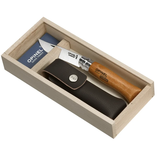 Składany nóż Opinel No. 08 Carbon + Sheath
