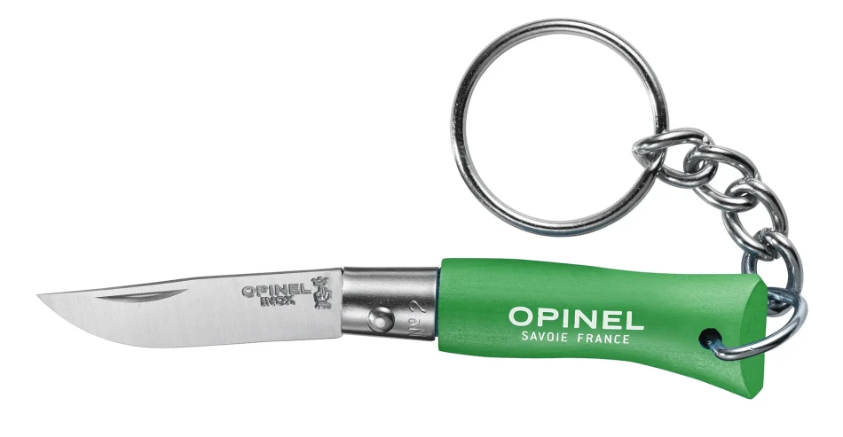 Opinel Keychain Colorama No. 02 Stainless Steel, kolor: Green