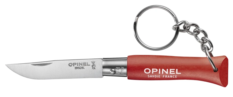 Opinel Keychain Colorama No. 04 SS, kolor: Red