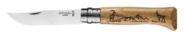 Opinel No. 08 Animalia SS, wzór: Chamois
