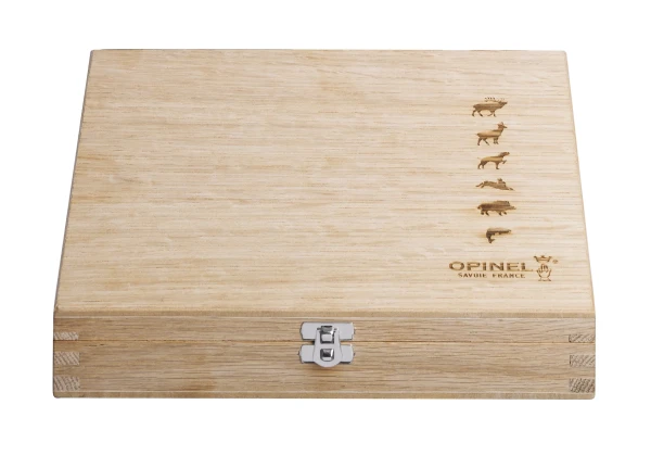 Opinel Wooden Gift Box-Set No. 08 Animalia SS